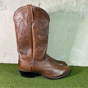 Nocona Brown Leather Cowboy Western Pointed Toe 2007 Boots Men’s 11